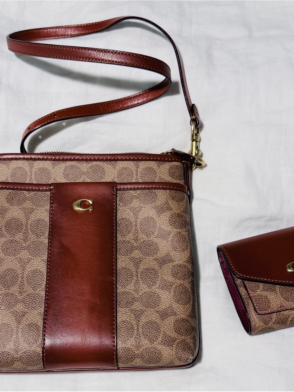 Coach Signature Crossbody & Wallet